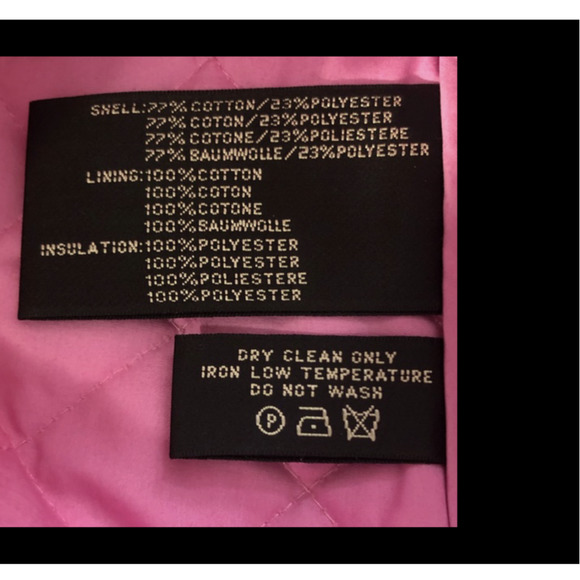 Ralph Lauren Black Label Quilted Jacket Size Small Coral Button Front Winter - Picture 6 of 6